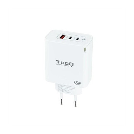 TOOQ CARGADOR PARED GAN 2XUSB-C 1XUSB-A 45W+20W
