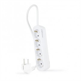 NANOCABLE REGLETA DE ENCHUFES 4 TOMAS 1.4 M BLANCO