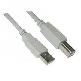 NANOCABLE CABLE USB 2.0 A/M-B/M, BEIGE, 1.8 M