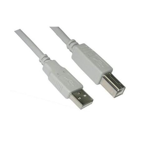 NANOCABLE CABLE USB 2.0 A/M-B/M, BEIGE, 1.8 M