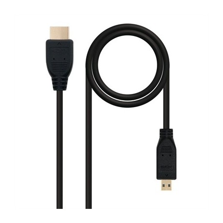 NANOCABLE CABLE MICRO HDMI 1.4  A/M-D/M 0.8 M