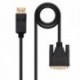 NANOCABLE CABLE CONVERSOR DP A DVI 1 M NEGRO