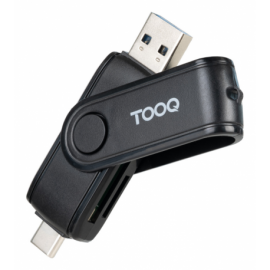 TOOQ TQR-3003B LECTOR USB-C 2.0+USB-A 3.0 SD/TF