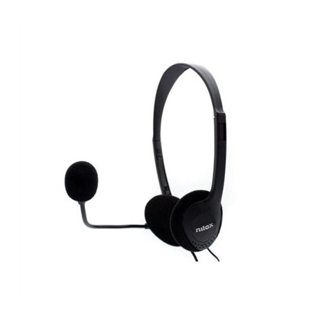 NILOX AURICULARES NXCM0000004 DOBLE JACK NEGRO