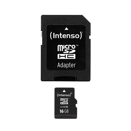 INTENSO 3413470 MICRO SD CLASE 10 16GB C/ADAPT