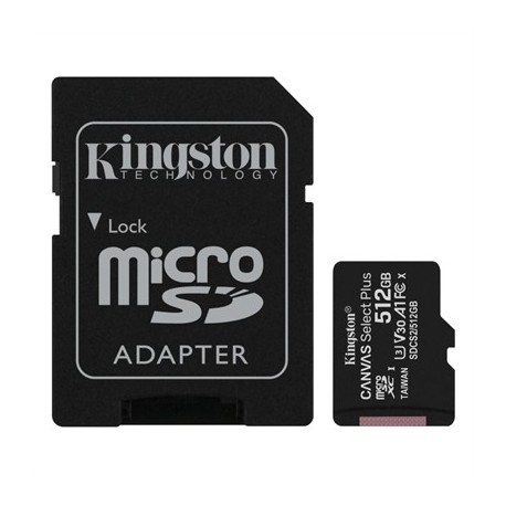KINGSTON SDCS2/512GB MICROSD XC CLASE 10 512GB C/A
