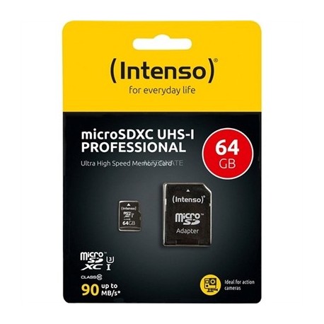 INTENSO 3433490 MICRO SD UHS-I PROFESIONA 64GB