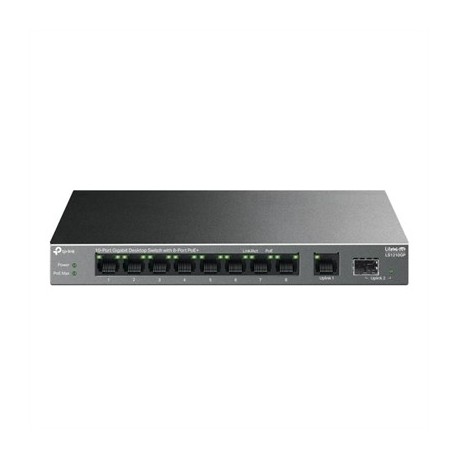 TP-LINK LS1210GP SWITCH 8XG POE+ 1XGB 1XSFP 61W
