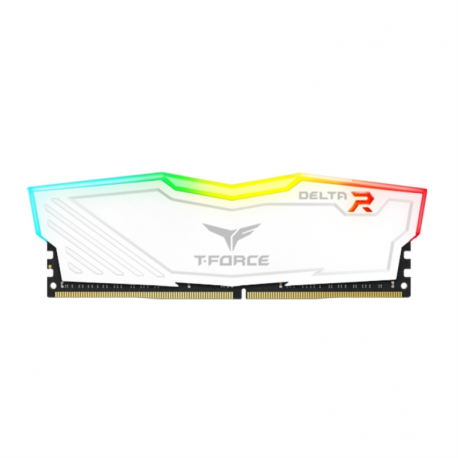DDR4 TEAMGROUP T-FORCE DELTA RGB 8GB X2 3200 BLANCO