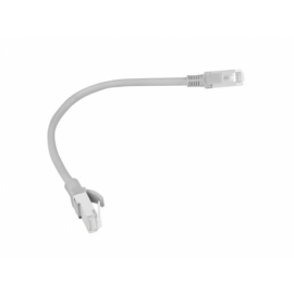 CABLE RED LANBERG LATIGUILLO CAT.6 UTP 0.25M GRIS FLUKE  PASSED