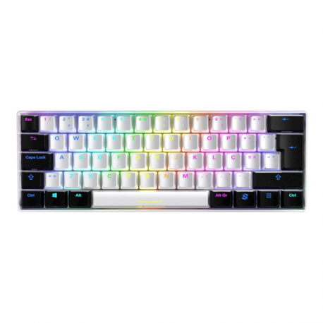 TECLADO GAMING SHARKOON SKILLER SGK50 S4 PT USB RETROILUMINADO MECANICO BLANCO