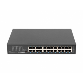 SWITCH LANBERG 24 PUERTOS GIGABIT ETHERNET RACK 19"
