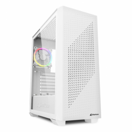 CAJA MIDI ATX SHARKOON VS9 RGB BLANCA 2 USB-A 3XVENT 120MM S/FUENTE BLANCO