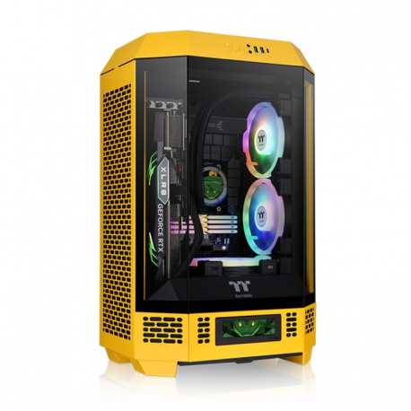 CAJA THERMALTAKE THE TOWER 300 MINI-ITX 2XUSBA 3.2 SIN FUENTE BUMBLEEBEE