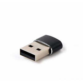 ADAPTADOR GEMBIRD USB AM A TIPO C HEMBRA, NEGRO