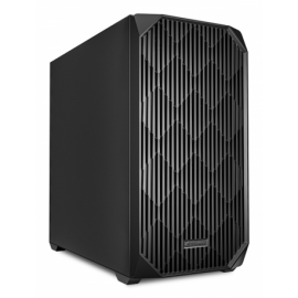CAJA GAMING MATX SHARKOON MK3 3XVENT 120MM 3XUSB SN FUENTE NEGRO