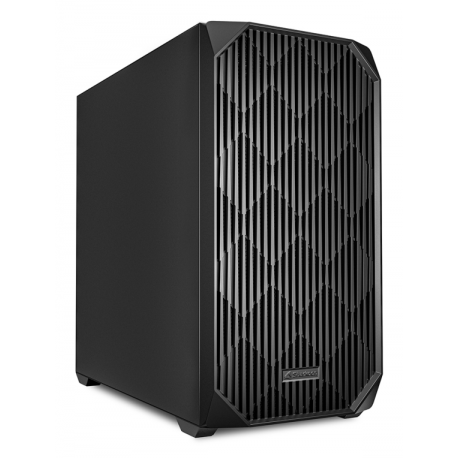 CAJA GAMING MATX SHARKOON MK3 3XVENT 120MM 3XUSB SN FUENTE NEGRO