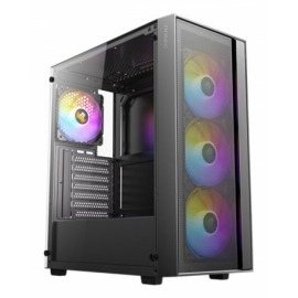 CAJA ANTEC AX65 ARGB ATX NEGRO 4XVENT 120MM 2XUSB SN FUENTE