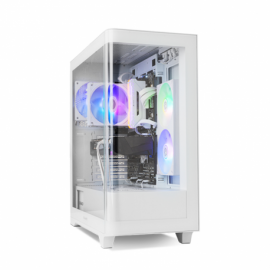 CAJA NOX HUMMER ETHER ATX SEMITORRE CRISTAL CURVO BLANCO