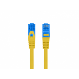 CABLE RED LANBERG CAT.6A S/FTP LSZH CCA 0.5M AMARILLO FLUKE PASSED