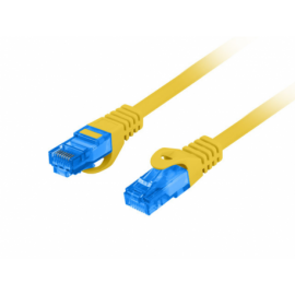 CABLE RED LANBERG CAT.6A S/FTP LSZH CCA 1M AMARILLO FLUKE PASSED