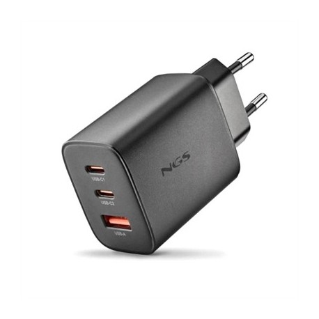 NGS CARGADOR GAN ULTRARAPIDO 65W USB-C+ USB-A