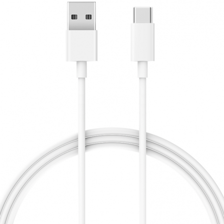 CABLE CARGA XIAOMI MI USB-C  BLANCO 1M