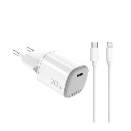 CELLY CARGADOR GAN  1C 20W+ C A LIGHT + CABLE