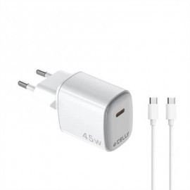 CELLY CARGADOR  45W USB-C + CABLE USB-C