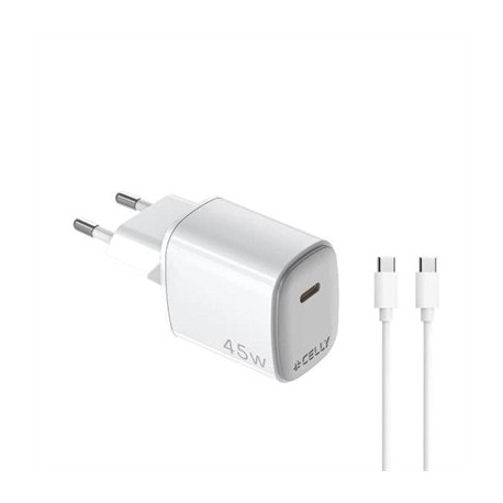 CELLY CARGADOR  45W USB-C + CABLE USB-C