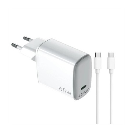 CELLY CARGADOR GAN 1C 65W + C A C 2M CABL