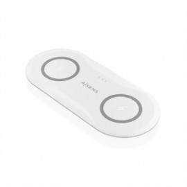 AISENS CARGADOR INALAMBRICO USBC 15W 2 EN 1 BLANCO