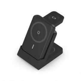 AISENS CARGADOR INALAMBRICO USBC 15W 4 EN 1 NEGRO