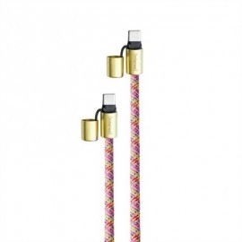 INTENSO LANYARD  CABLE USB-C  C 1,65 M NEON MIX