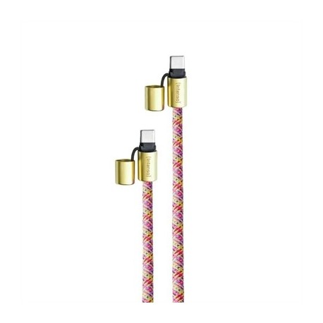 INTENSO LANYARD  CABLE USB-C  C 1,65 M NEON MIX