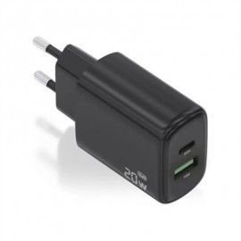 AISENS CARGADOR GAN 20W USB-C PD 3.0 USB-A QC3.0