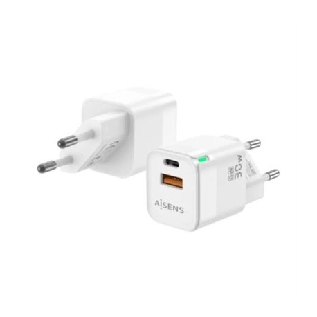 AISENS CARGADOR GAN 30W USB-C PD3.0 QC4.0 USB-A