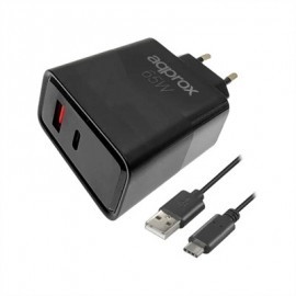 APPROX CARGADOR 65W QC 1 X USB A+ 1 X USB C+CABLE
