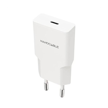NANOCABLE CARGADOR USB-C/PD 25W   BLANCO