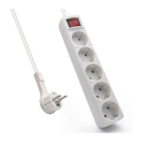 EWENT EW3955  REGLETA 5 TOMAS / 1 INTERRUPTOR 1.5M