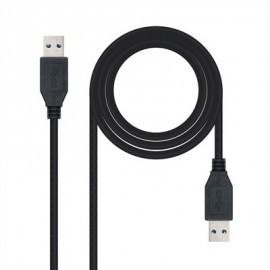 NANOCABLE CABLE USB 3.0, TIPO A/M-A/M, NEGRO, 1M