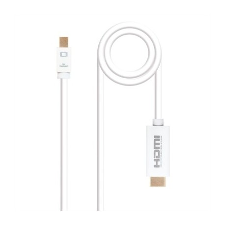 NANOCABLE CABLE CONVERSOR MINI DP/ HDMI 2 M BLANCO
