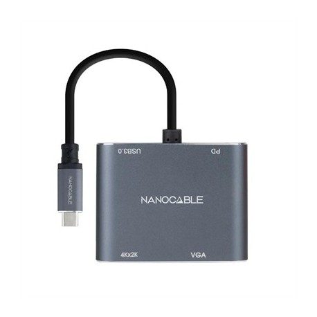 NANOCABLE CONVEROSR USB-C A HDMI/VGA/USB3.0/PD