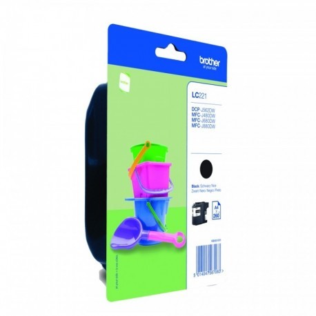 BROTHER CARTUCHO LC221BKB NEGRO