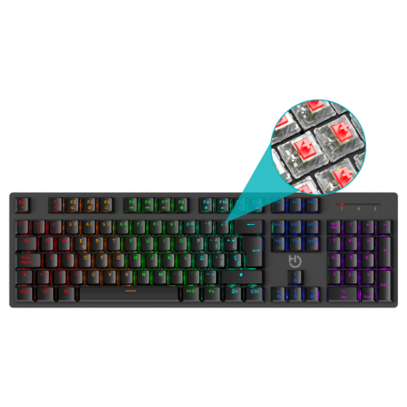 HIDITEC TECLADO GAMING GK400 MECANICO