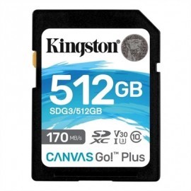 KINGSTON CANVAS GO! PLUS SD 512GB CLASS 10 U3 V30