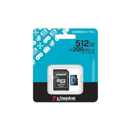 KINGSTON MICROSD CANVAS GO! PLUS 4 512GB 200 MB-S
