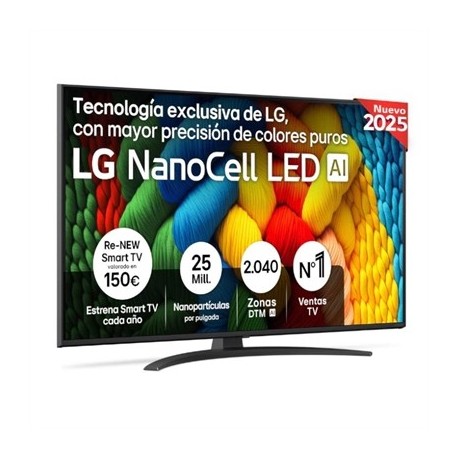 LG 50NANO81A6A TV 50" UHD SMART TV 4K NANOCELL