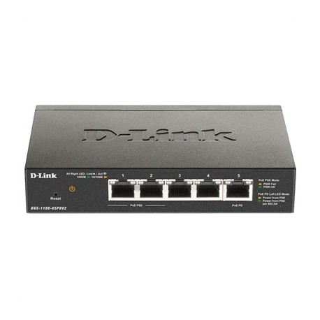 D-LINK DGS-1100-05PDV2 SWITCH 5XGB POE 1XPD (18W)
