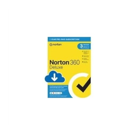 NORTON 360 DELUXE 25GB ES 1U 3L/1A ESD